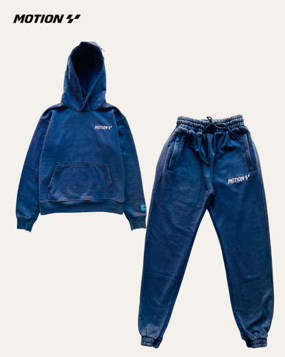 Navy Washed Sweats