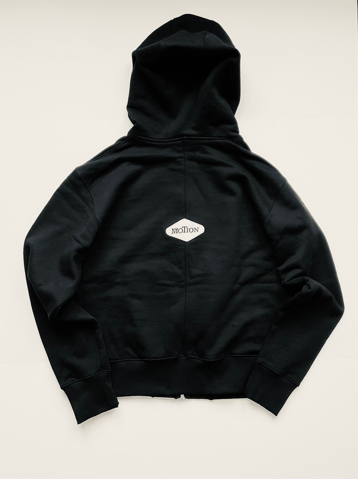 Black Chrome Zip Hoodie