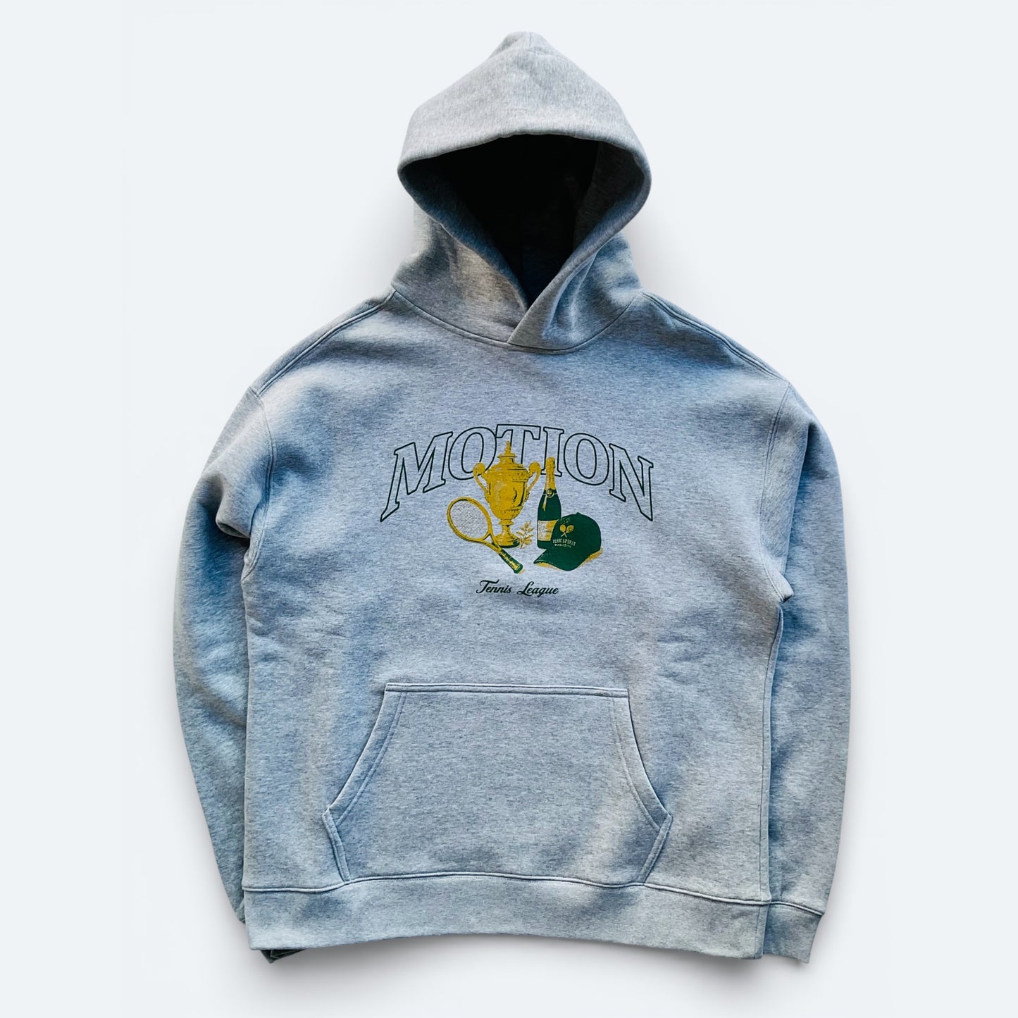 Grey Tennis League Hoodie